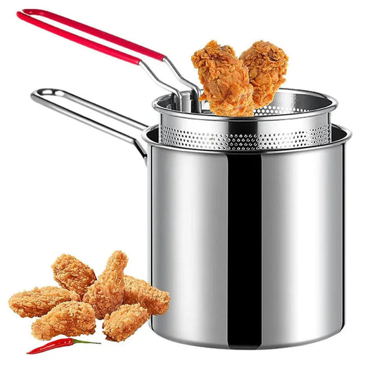 Stainless Steel Deep Fryer Pot – 1200ML